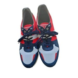 Duca del Cosma Mens Golf Shoes Red White Navy Blue Colorblock Sneakers